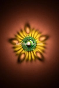 Tejdip - Fancy Diye, 3D Reflection Diya for Diwali, Rangoli, Office, Garden, or Temple. Pack of 12 4