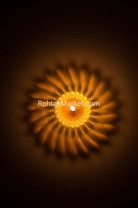 Suryadip -  Fancy Diye, 3D Reflection Diya for Diwali, Rangoli, Office, Garden, or Temple. Pack of 12