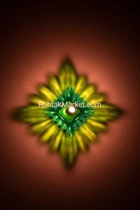 Rajdip - Fancy Diye, 3D Reflection Diya for Diwali, Rangoli, Office, Garden, or Temple. Pack of 12 4