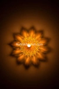Krishandip - Fancy Diye, 3D Reflection Diya for Diwali, Rangoli, Office, or Temple. Pack of 12 4