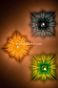 Dhandip - Fancy Diye, 3D Reflection Diya for Diwali, Rangoli, Office, Garden, or Temple. Pack of 12 5