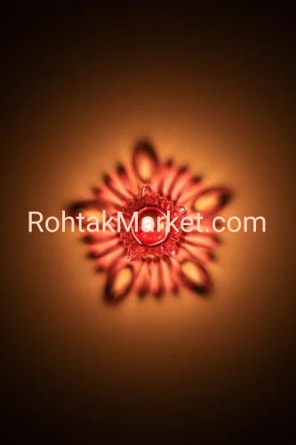 Tejdip - Fancy Diye, 3D Reflection Diya for Diwali, Rangoli, Office, Garden, or Temple. Pack of 12