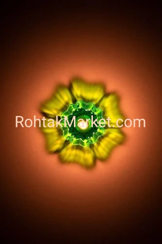 Swapandip - Fancy Diye, 3D Reflection Diya for Diwali, Rangoli, Office, Garden, or Temple. Pack of 12