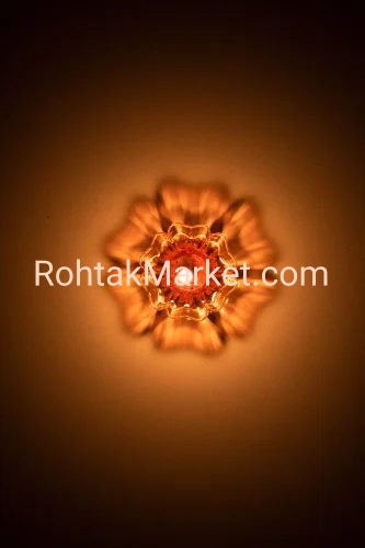 Swapandip - Fancy Diye, 3D Reflection Diya for Diwali, Rangoli, Office, Garden, or Temple. Pack of 12