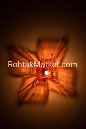 Shubhdip -  Fancy Diye, 3D Reflection Diya for Diwali, Rangoli, Office, Garden, or Temple. Pack of 12