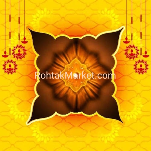 Dhandip - Fancy Diye, 3D Reflection Diya for Diwali, Rangoli, Office, Garden, or Temple. Pack of 12