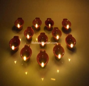 Pack of 60 - Led Water Sensor Diyas with Water Sensing Technology | Battery Operated led Diyas for Diwali, Home, Office, Rangoli, Decoration. 3