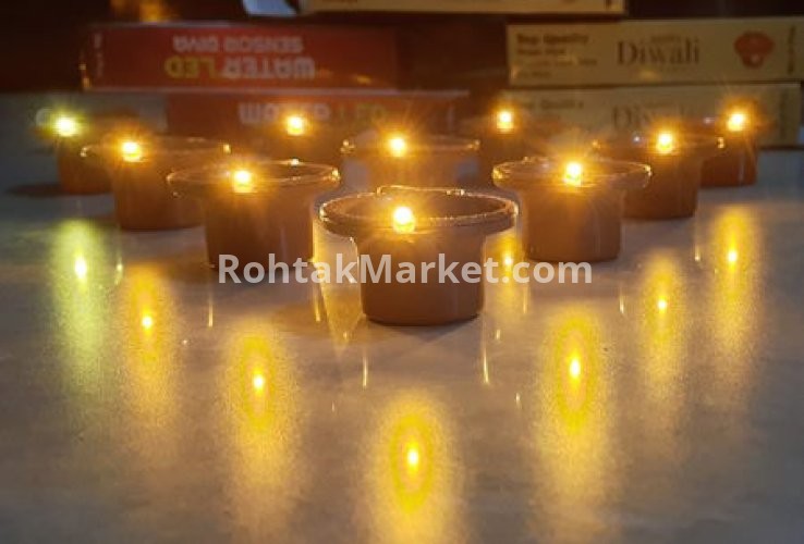 (Pack of 300) Pani Wale Diye - LED Water sensor Diya Maufecturer, Made in India