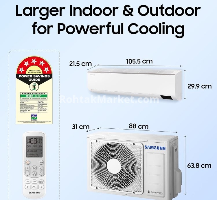 Samsung 1.5 Ton 5 Star Inverter Split AC in Rohtak