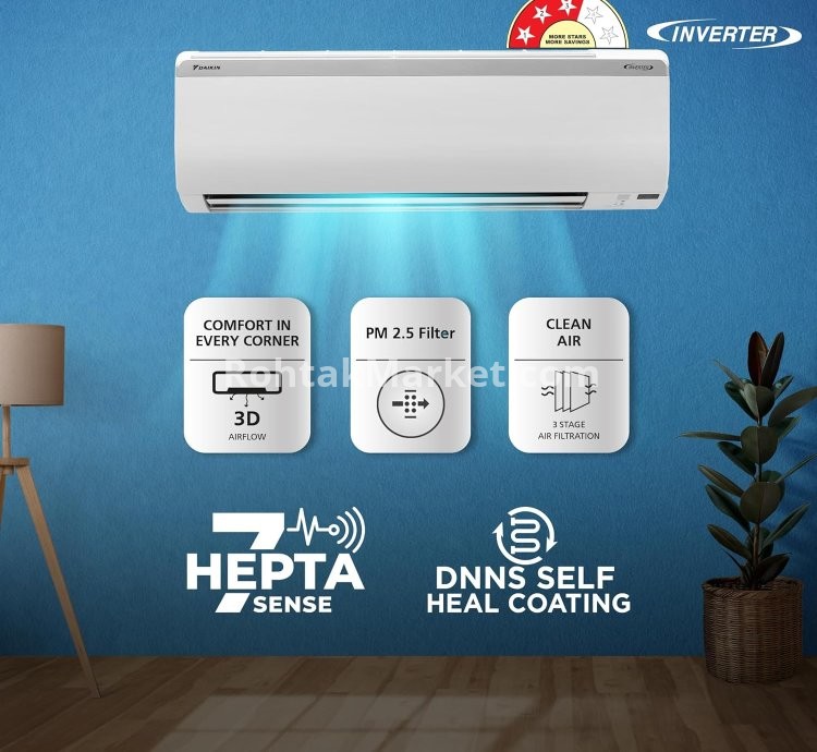 Daikin 1.5 Ton 5 Star Inverter Split AC in Rohtak