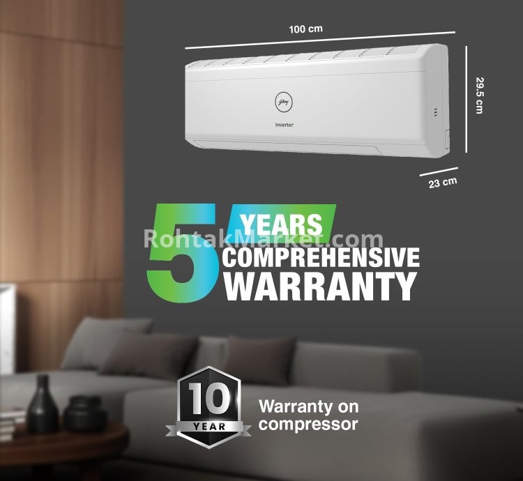 Godrej 1.5 Ton 5 Star Inverter Split AC in Rohtak