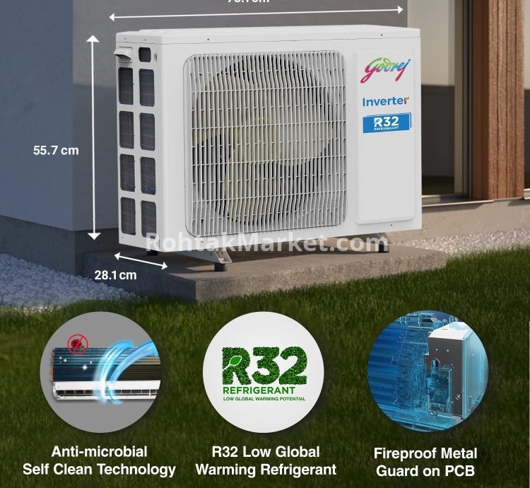 Godrej 1.5 Ton 5 Star Inverter Split AC in Rohtak