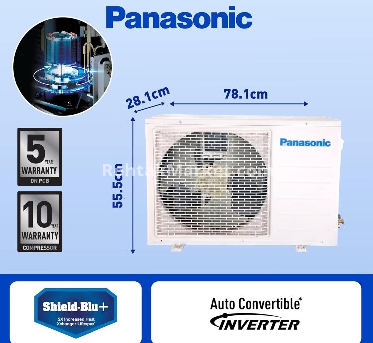 Panasonic 1.5 Ton 5 Star Inverter Split AC in Rohtak